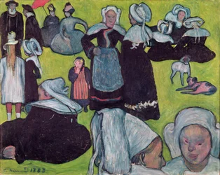 Bretonen auf einem Feld oder, Die Vergebung, 1888